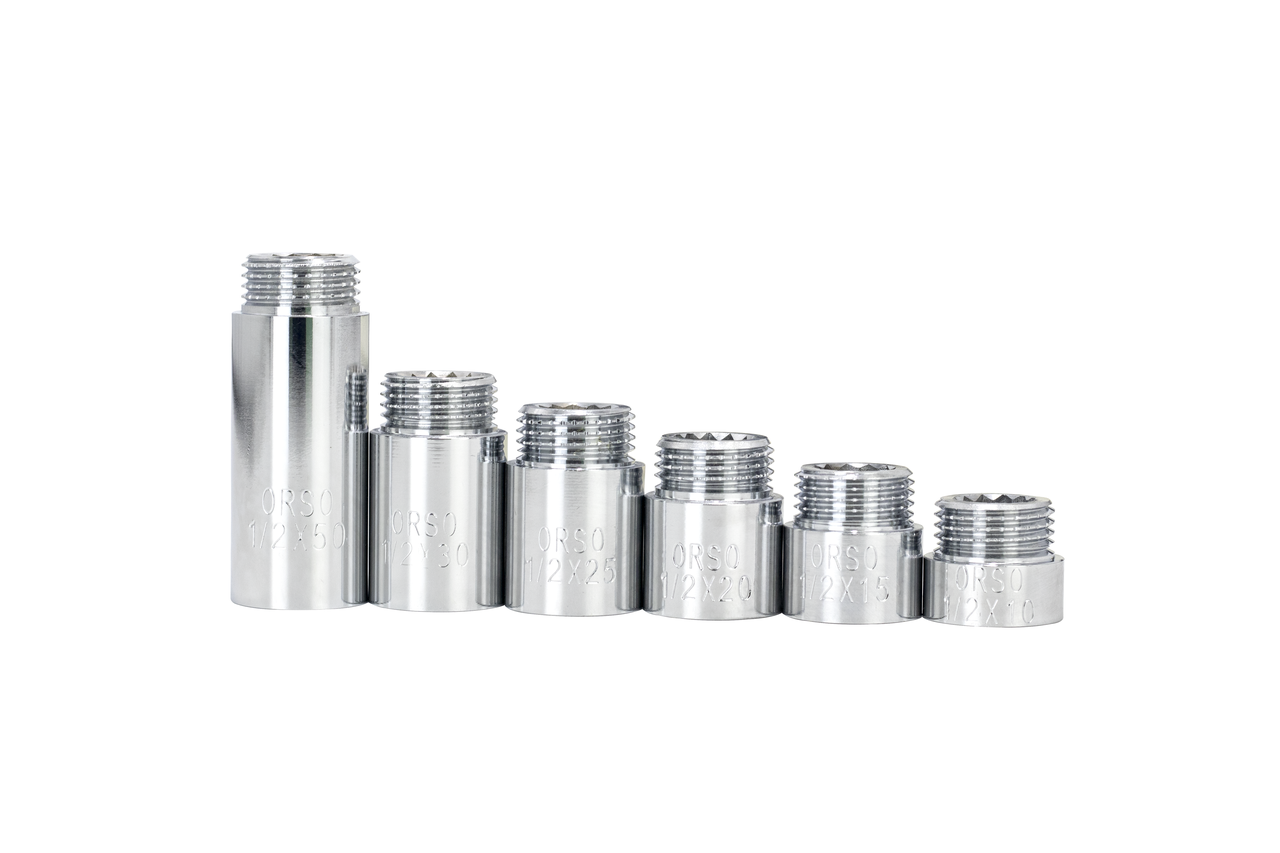 Подовжувач ORSO 1/2н*1/2в 30 мм (хром), фото 1