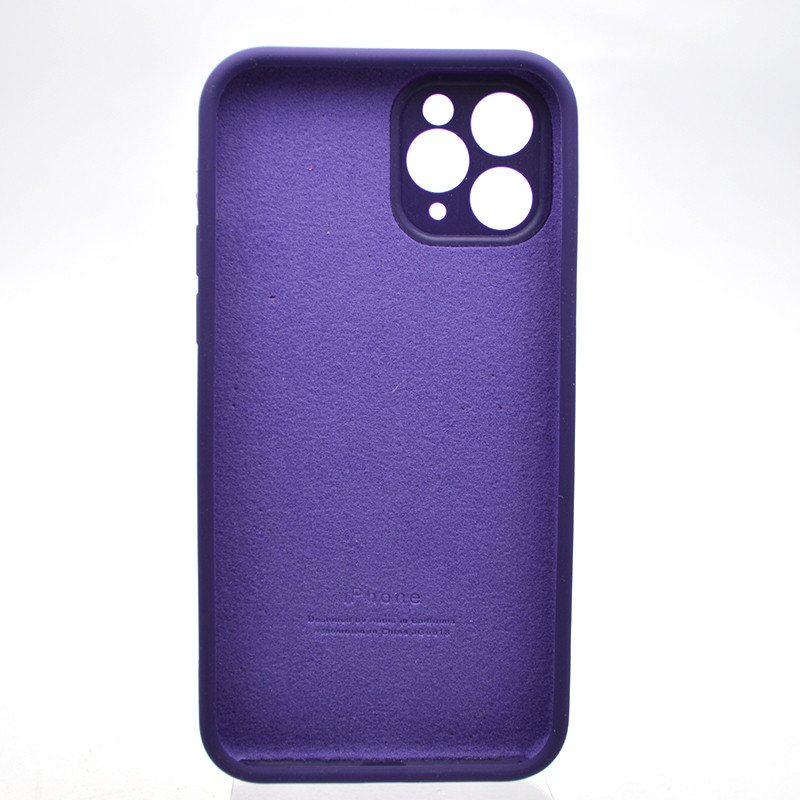 Чохол накладка Silicon Case Full Camera для iPhone 11 Pro Фіолетовий, фото 4