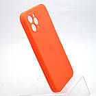 Чохол накладка Silicon Case Full Camera для iPhone 11 Pro Помаранчевий, фото 3