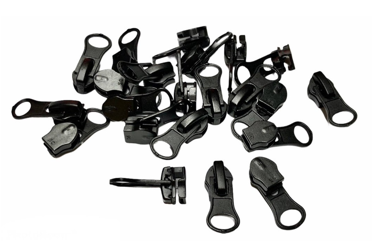 Бігунок для блискавки Спіраль зворотній (Тіп 5) чорний 100шт/уп