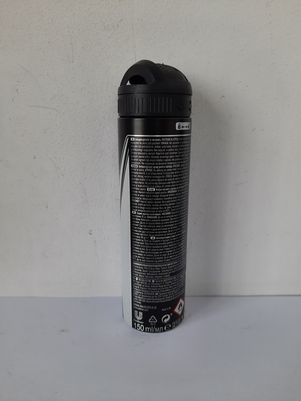 Аэрозольный дезодорант антиперспирант Rexona (рексона) Для черного и ...