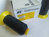 Нитки Gutermann Mara FLEX 80 2000м col 1274 черный эластичная