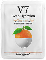Тканевая маска BIOAQUA V7 Deep Hydration Orange Vita stay up late to wake up, 30 g.