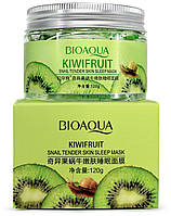 Ночная гелевая маска с киви и муцином улитки BIOAQUA Kiwifruit Snail Tender Skin Sleep Mask, 120 g.