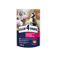 Влажный корм для щенков Club 4 Paws Premium с курицей в желе 100г