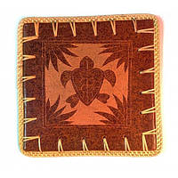 Тарілка блюдо з глини Лист