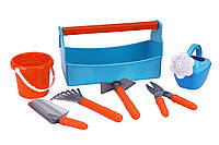 Набор садовника ТехноК 8270 детские инструменты ящик игрушка ведро лейка лопатка грабельки