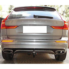 Фаркоп Volvo XC60 II 2017- (Вольво ХС60) польський, гак на болтах Швидкознімний вертикальний автомат на ключі