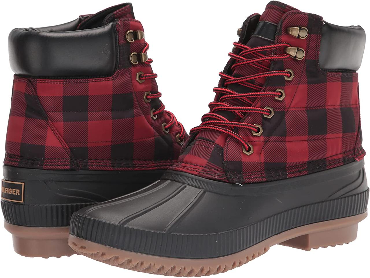 Чоловічі теплі черевики Tommy Hilfiger на шнурках 41 (8 US) 26,5 см Червоний 1159818999