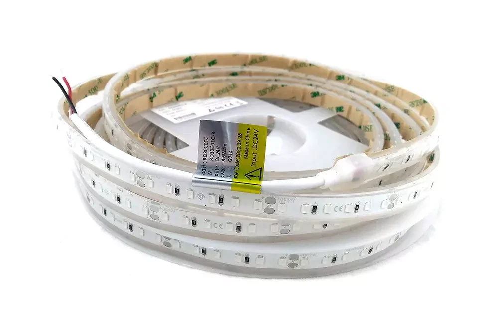 Світлодіодна стрічка RISHANG, smd2835, 24V, 120 led/m, 8.6W, 810Lm, IP67, зелена, RD30C0TC-B (13912), фото 1