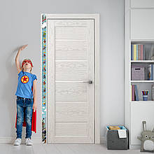 Дитяча вінілова наклейка на стіну Ростомір Комікс Супергерої Oracal розмір 6х186см маттовая