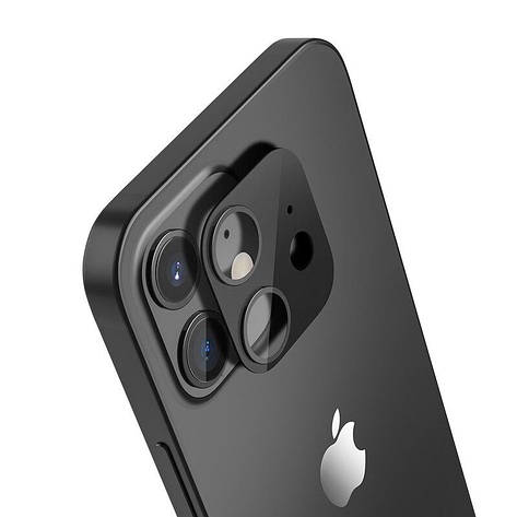 Захисне скло на камеру 3D для iPhone 12 Black, фото 1