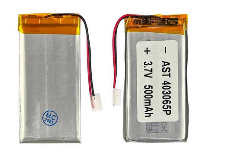 Акумулятор 403065P універсальний з контролером, 3,8 х 30 х 61 мм (500 mAh), фото 2