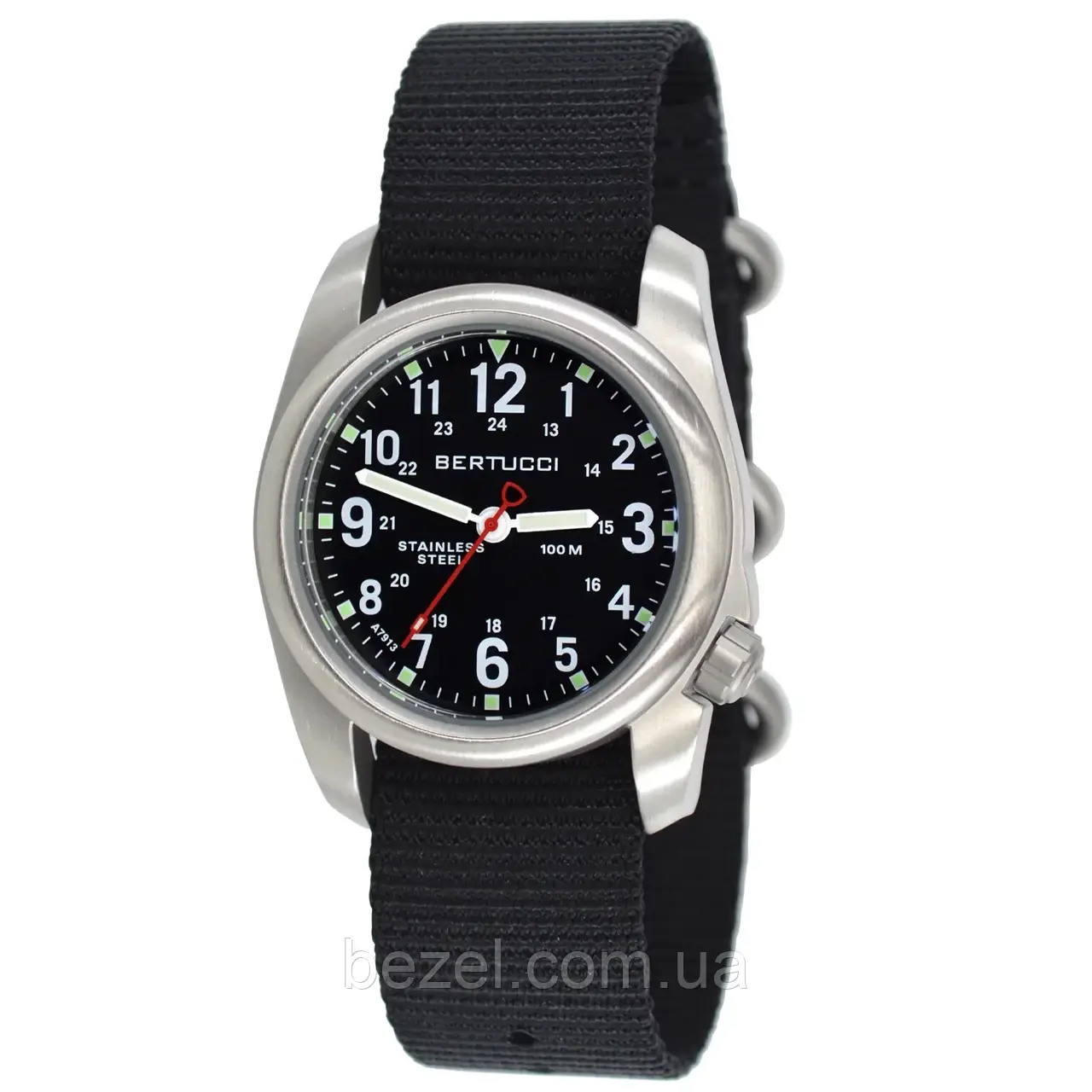 Мужские часы Bertucci 11050 A-2S FIELD - BLACK DIAL, BLACK NYLON BAND - фото 2 - id-p573779209