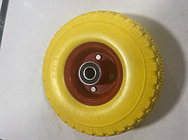Колесо для тачки 3.00-4 пінополіуретанове, вісь d=20 мм