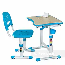 Парта, що росте, для хлопчика зі стільчиком FunDesk Piccolino II Blue 212115, фото 3