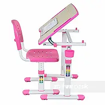 Парта зі стільчиком для дівчинки FunDesk Piccolino II Pink 212116, фото 3