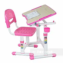 Парта зі стільчиком для дівчинки FunDesk Piccolino II Pink 212116, фото 2