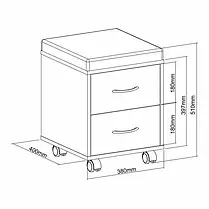 Дитяча тумбочка FunDesk SS15W Blue 515714, фото 3