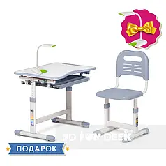 Комплект парта і стілець-трансформери FunDesk Sole Grey 221900