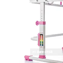 Дитяча парта, що росте, зі стільчиком FunDesk Vivo Pink 221895, фото 2