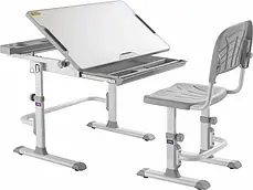 Зростаюча парта та стілець для дому DISA GREY Cubby 515849, фото 2