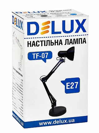 Настільна лампа DELUX TF-07 E27 білий 90012374, фото 3