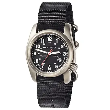 Чоловічий годинник Bertucci 12722 A-2T SUPER CLASSIC - BLACK W/ BLACK NYLON BAND