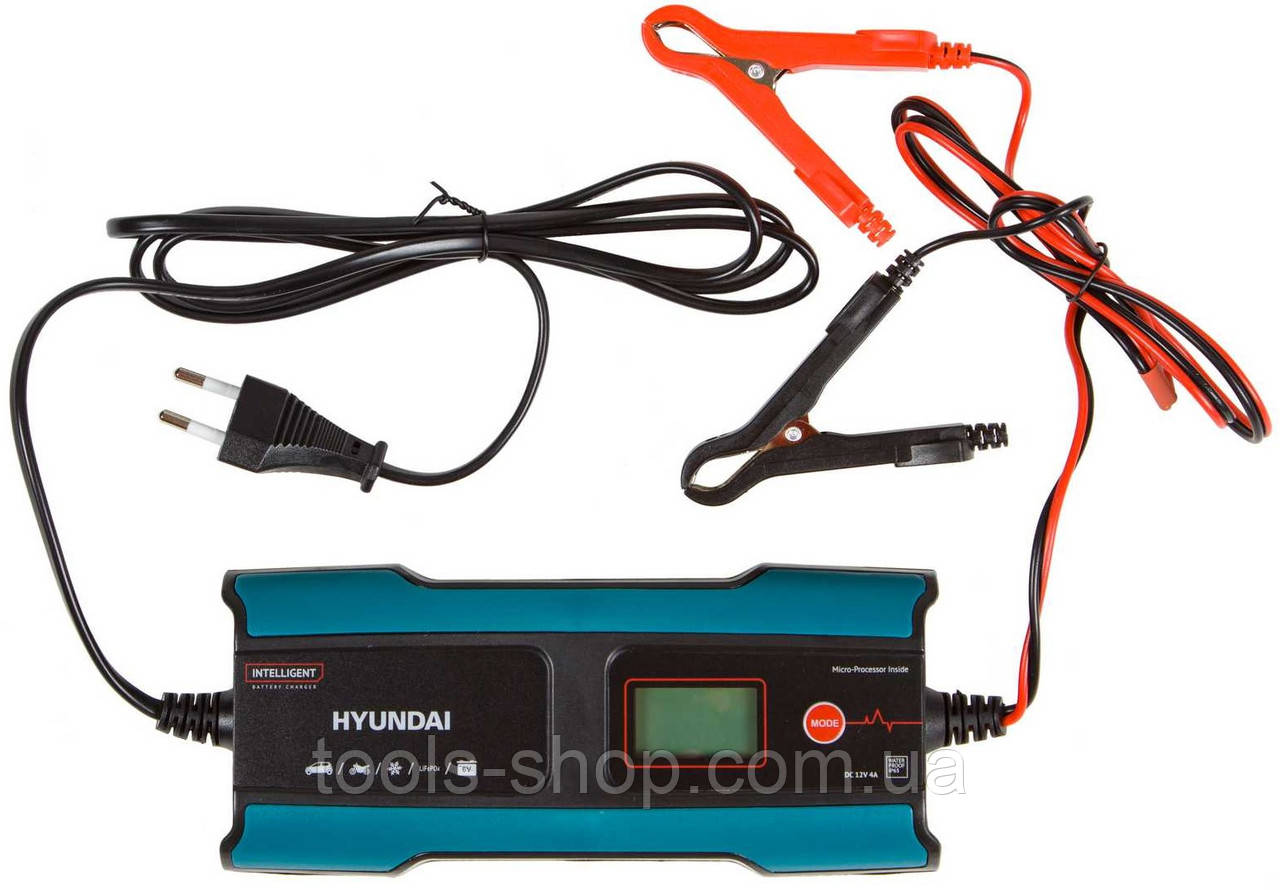 Зарядний пристрій для всіх типів свинцево-кислотних акумуляторів HY 410 HYUNDAI, фото 1
