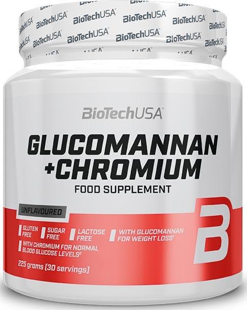 Комплексні жироспалювачі Глюкоманан з Хромом Glucomannan + Chromium BioTech (USA) 225g