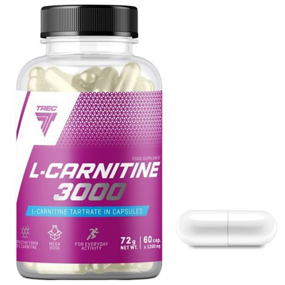 Л-карнітин жироспалювач TREC nutrition L-Carnitine 3000 60 капсул