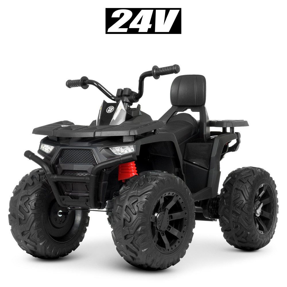 Дитячий електромобіль квадроцикл M 4624EBLR-2(24V) 2 акумулятори 12V4 Чорний