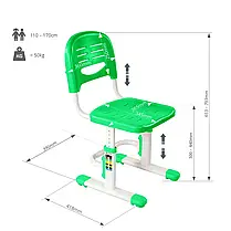 Дитячий стілець FunDesk SST3 Green 212199, фото 2