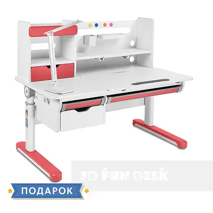 Парта ростишка для дівчинки FunDesk Pensare Pink 222397, фото 2