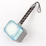 Молот Тора світловипромінюючий зі звуковим супроводом з ремінцем для руки Thor The Dark World, фото 3