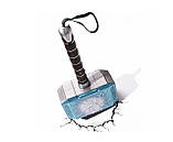 Молот Тора світловипромінюючий зі звуковим супроводом з ремінцем для руки Thor The Dark World, фото 6