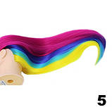 Голова для зачісок для дітей із кольоровим волоссям Rainbow, фото 4