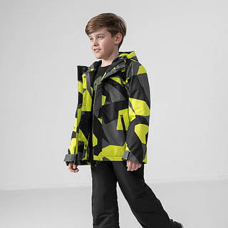 Hello (￣-￣)ゞ④ Куртка дитяча зимова лижна 4F водонепроникна мембрана J4Z21