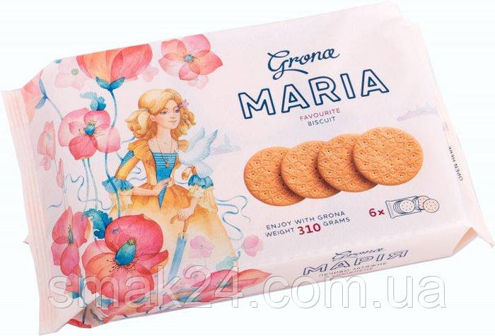 Купить Печенье Мария затяжное с ароматом ванили ТМ Grona (6*51.66г ...