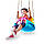 Гойдалки - трансформер 3в1 підвісні дитячі WCG DALI пластикові розбірні для дитячого майданчика R_1227, фото 2