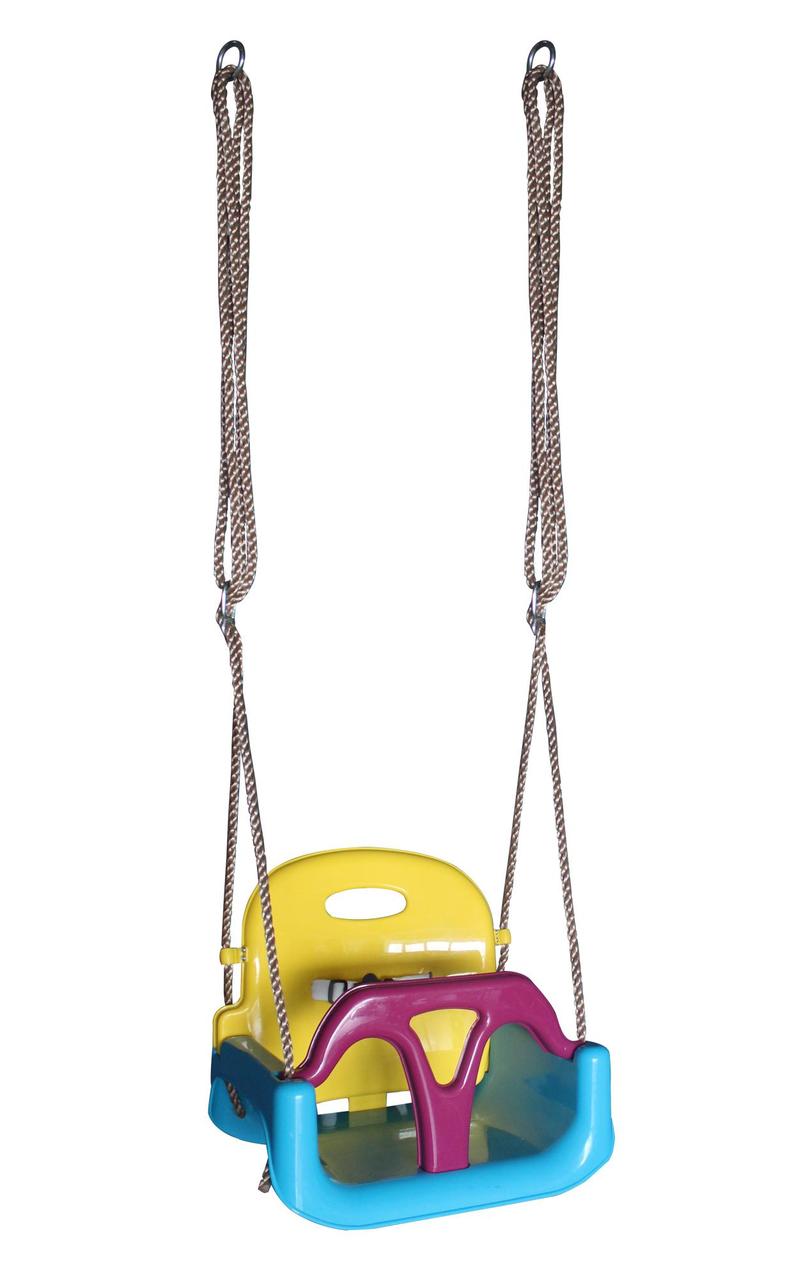 Гойдалки - трансформер 3в1 підвісні дитячі WCG DALI пластикові розбірні для дитячого майданчика R_1227, фото 1