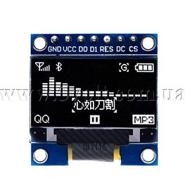 Дисплей OLED 0.96 інтерфейс SPI білий