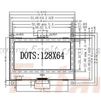 Дисплей COG 128x64 I2C драйвер ST7567S, фото 3