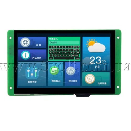 Дисплейний модуль HMI DWIN DMG80480C070-04WTC, фото 1