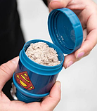 Таблетниця SmartShake Whey2Go Funnel DC Superman 110 мл, фото 3