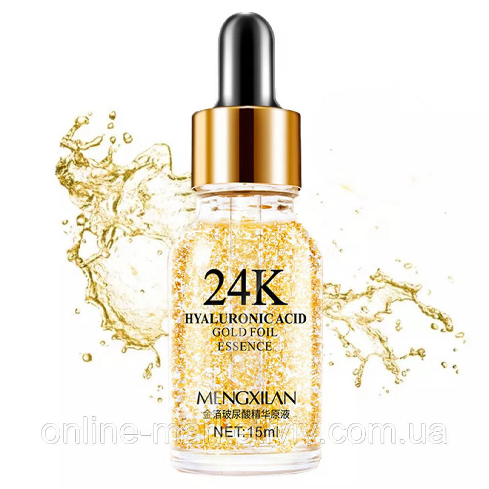 Антивікова сироватка з екстрактом золота 24K GoldZen №24К / Сироватка для обличчя, фото 1