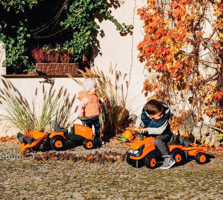 Купить Детский трактор каталка Falk Baby Kubota 260C с прицепом ...