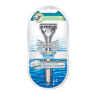 Мужской станок для бритья Wilkinson Sword Quattro Titanium Sensitive 1 картридж W0089