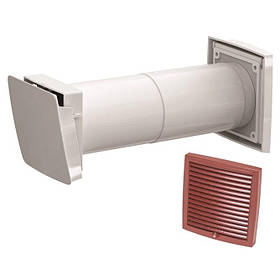 Провітрювач стіновий WIVE 100, термостат, фільтр повітря, поглинач шуму, Finland Коричневий