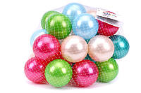 Набор шариков для сухих бассейнов 60 шт ТехноК 8935 перламутр детская игрушка для детей